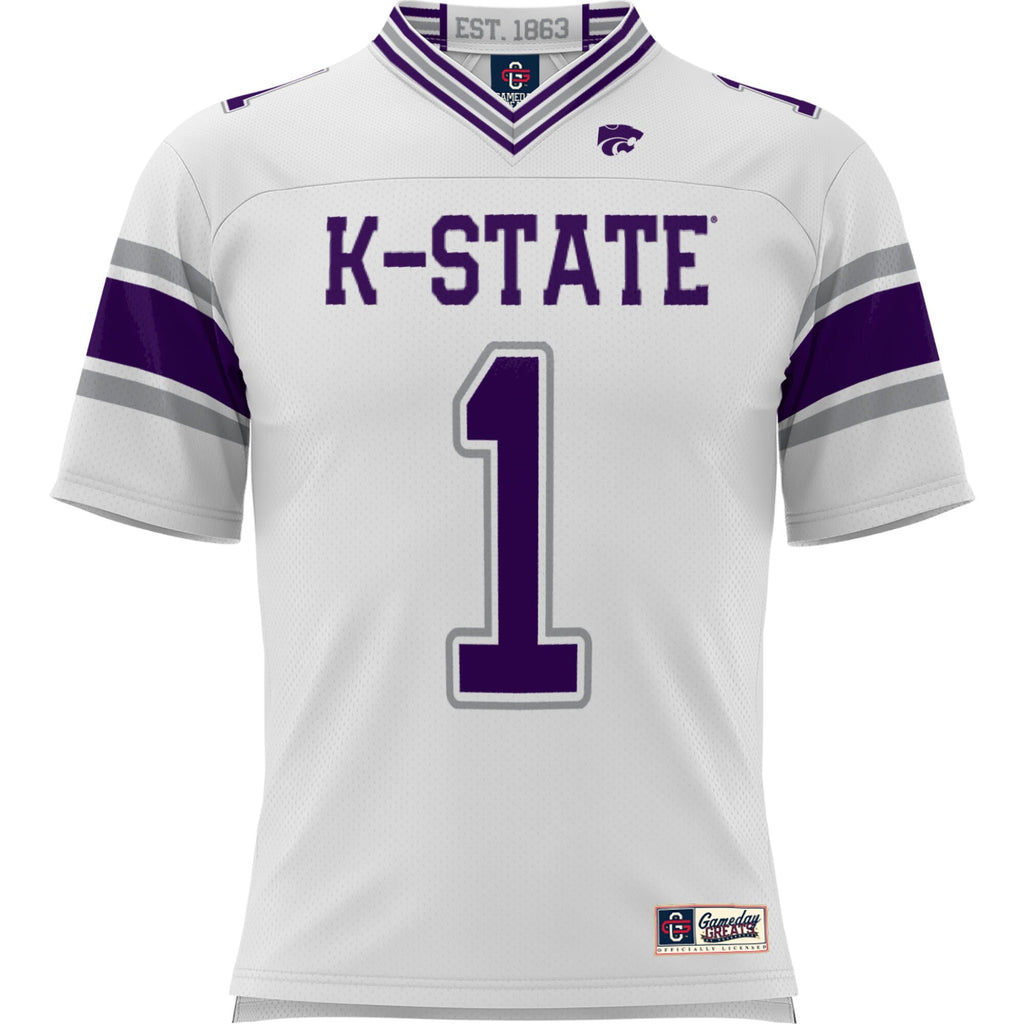 #1 Kansas State Wildcats Football Jersey - White