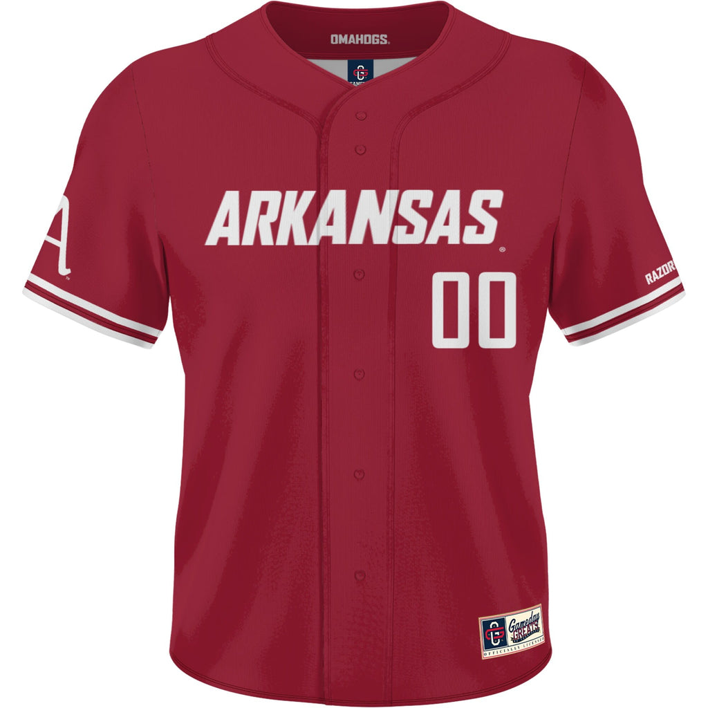 Arkansas Razorbacks NIL Pick-A-Player Lightweight Baseball Jersey - Cardinal