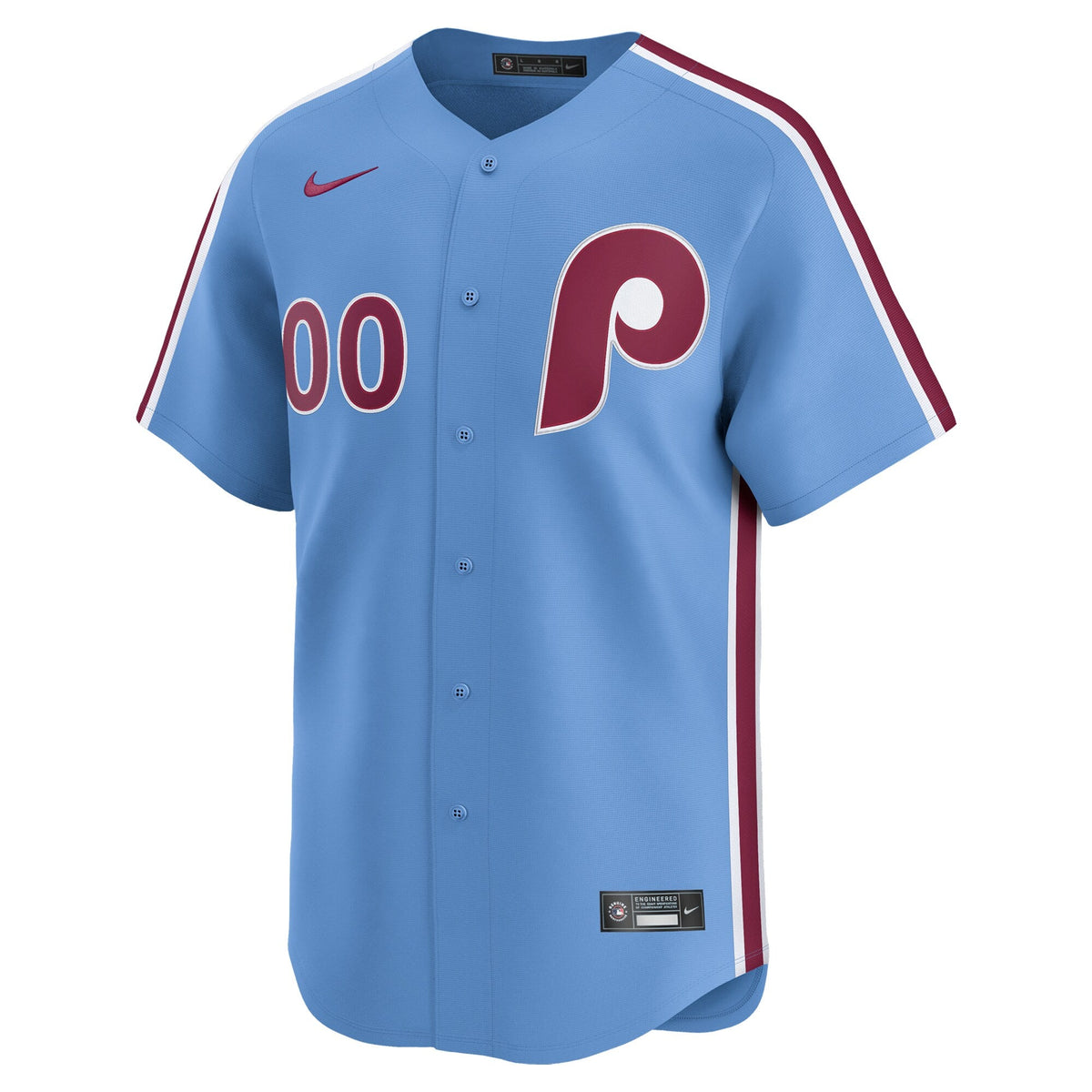 Philadelphia Phillies Light Blue Alternate Limited Custom Baseball Jersey