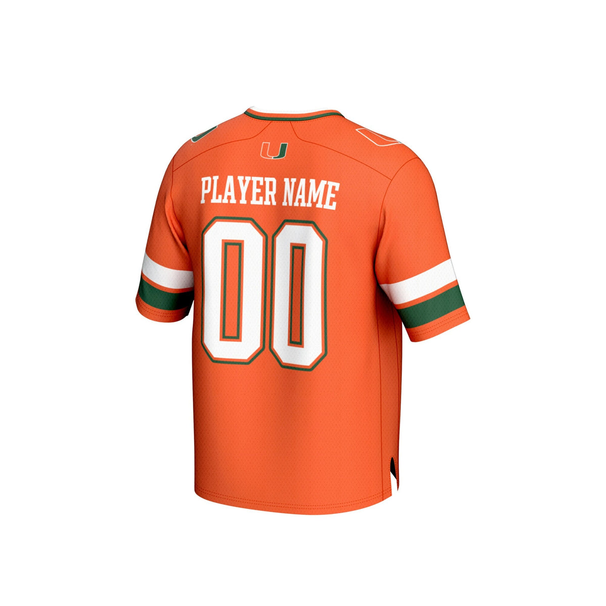 Miami Hurricanes Adult Lightweight Collegiate Football NIL Pick-A-Player Fashion Jersey - Orange