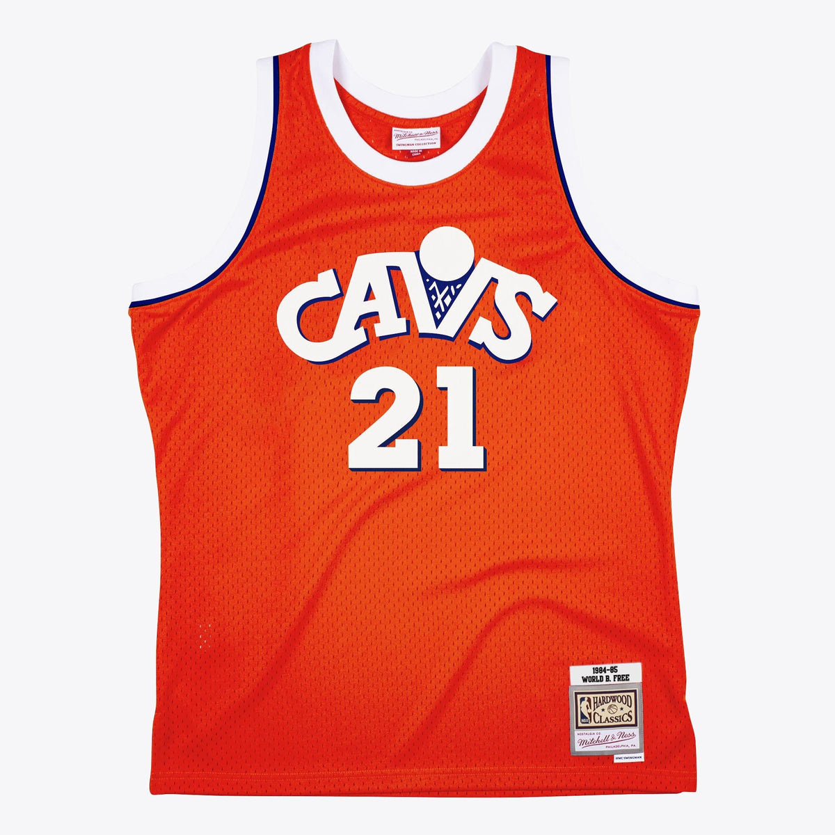 Cleveland Cavaliers World B. Free 1984 Dark Jersey - Orange