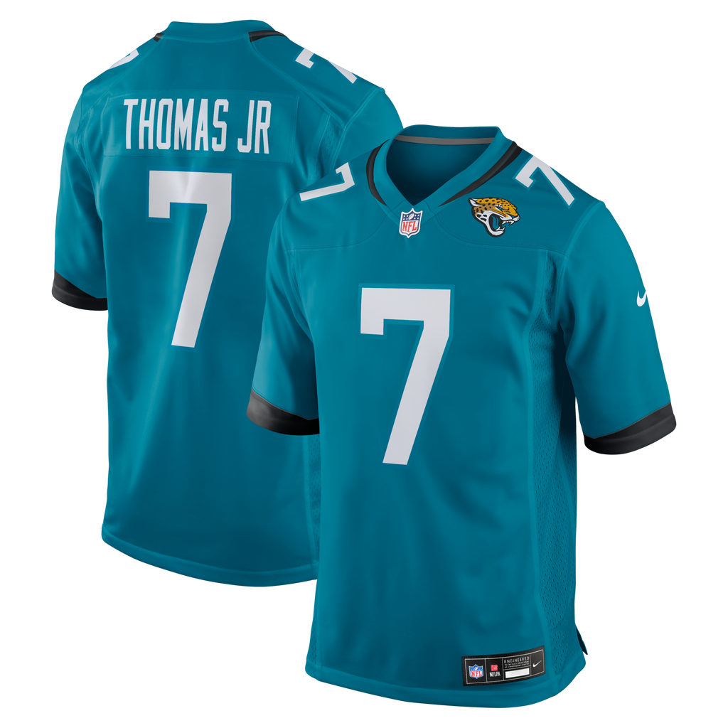 Jacksonville Jaguars Brian Thomas Jr Teal Player Game Football Jersey