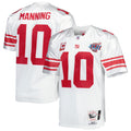 New York Giants 2007 Eli Manning White Throwback Retired Player Football Jersey