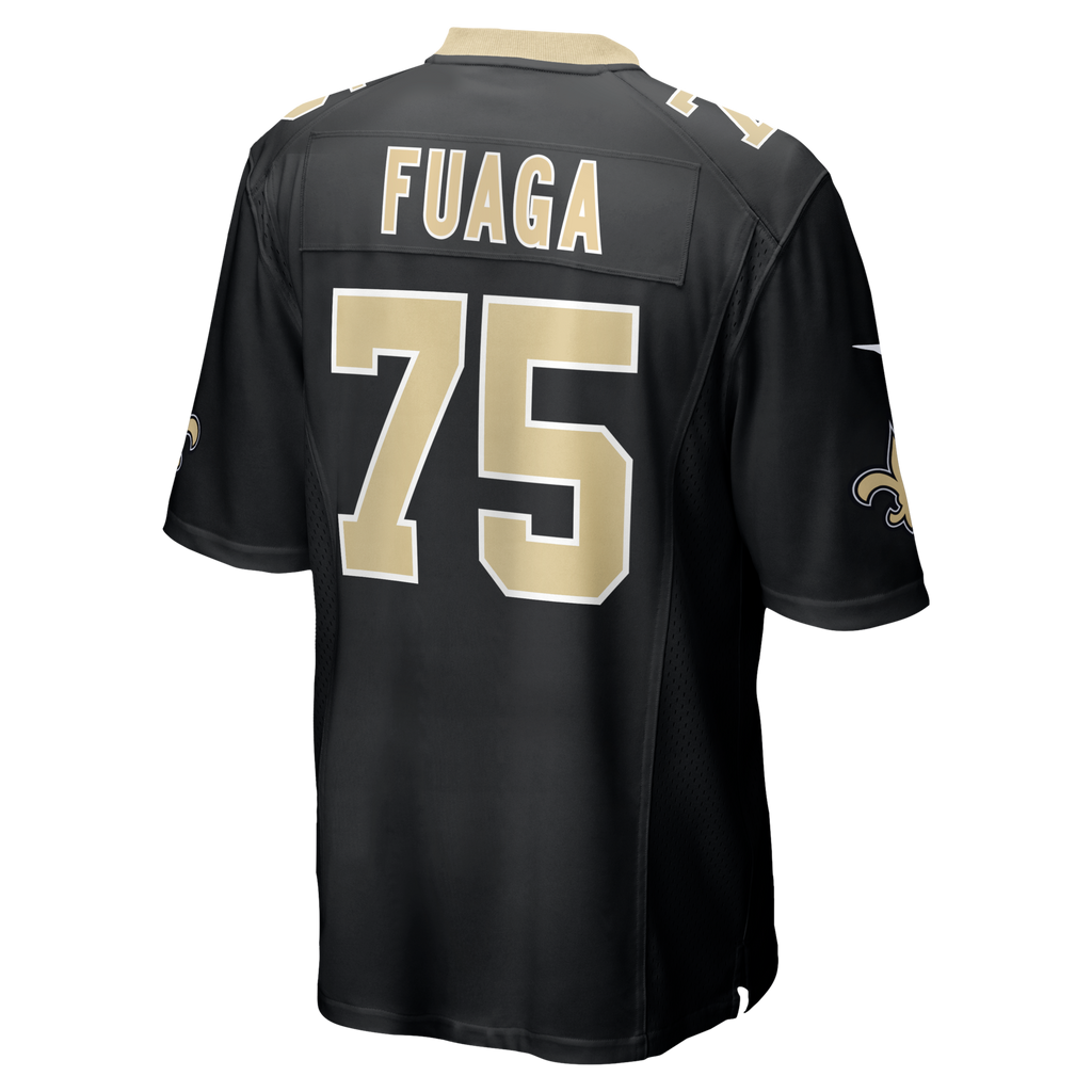 New Orleans Saints Taliese Fuaga Black Game Football Jersey