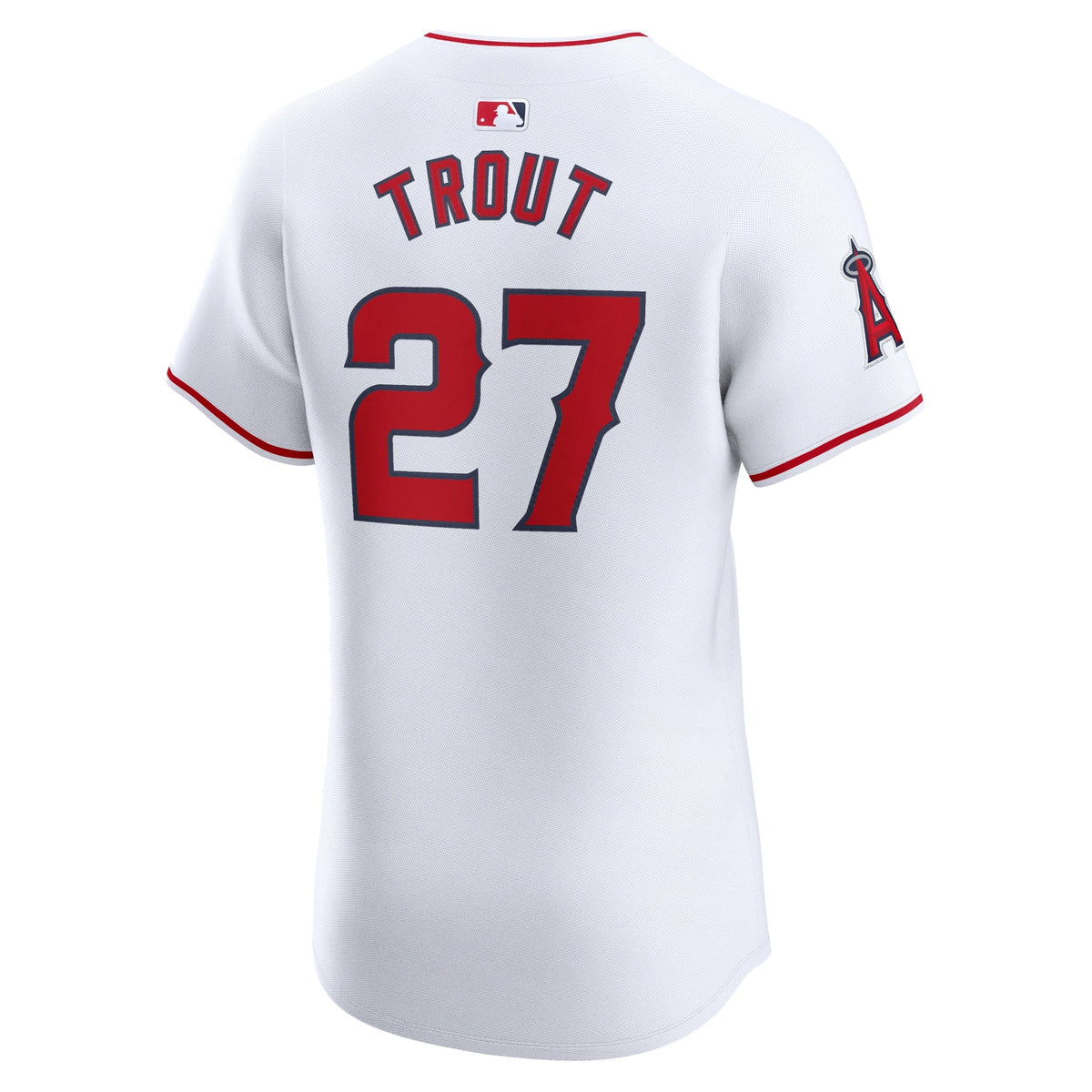 Los Angeles Angels Mike Trout White Home Elite Player Baseball Jersey
