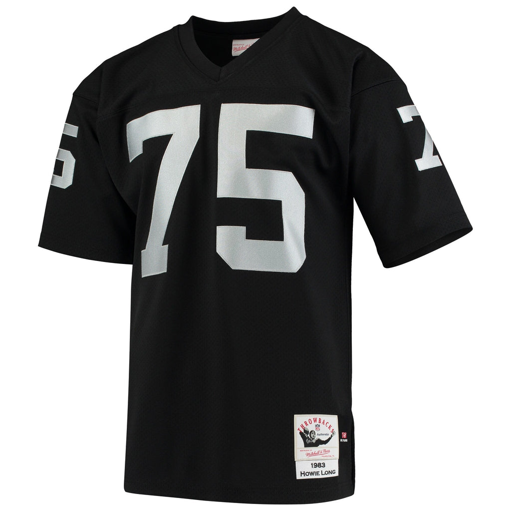 Las Vegas Raiders 1983 Howie Long Black Throwback Retired Player Football Jersey
