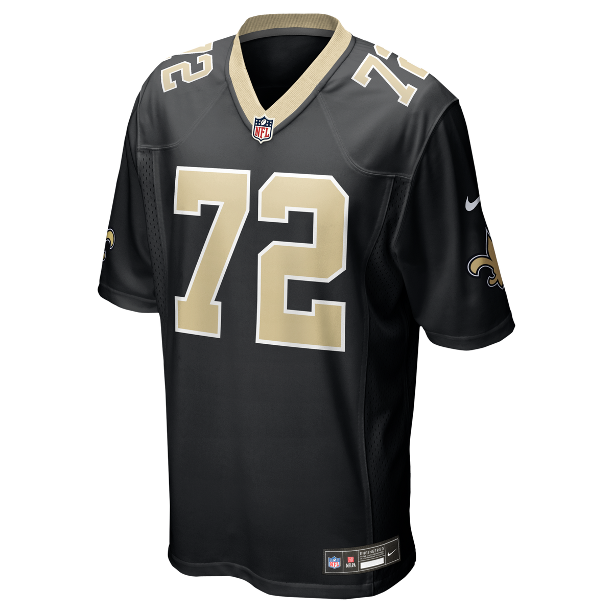 New Orleans Saints Asim Richards Black Team Game Football Jersey