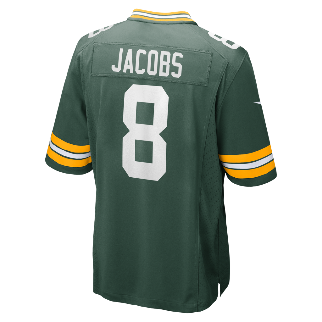 Green Bay Packers Josh Jacobs Green Team Game Football Jersey