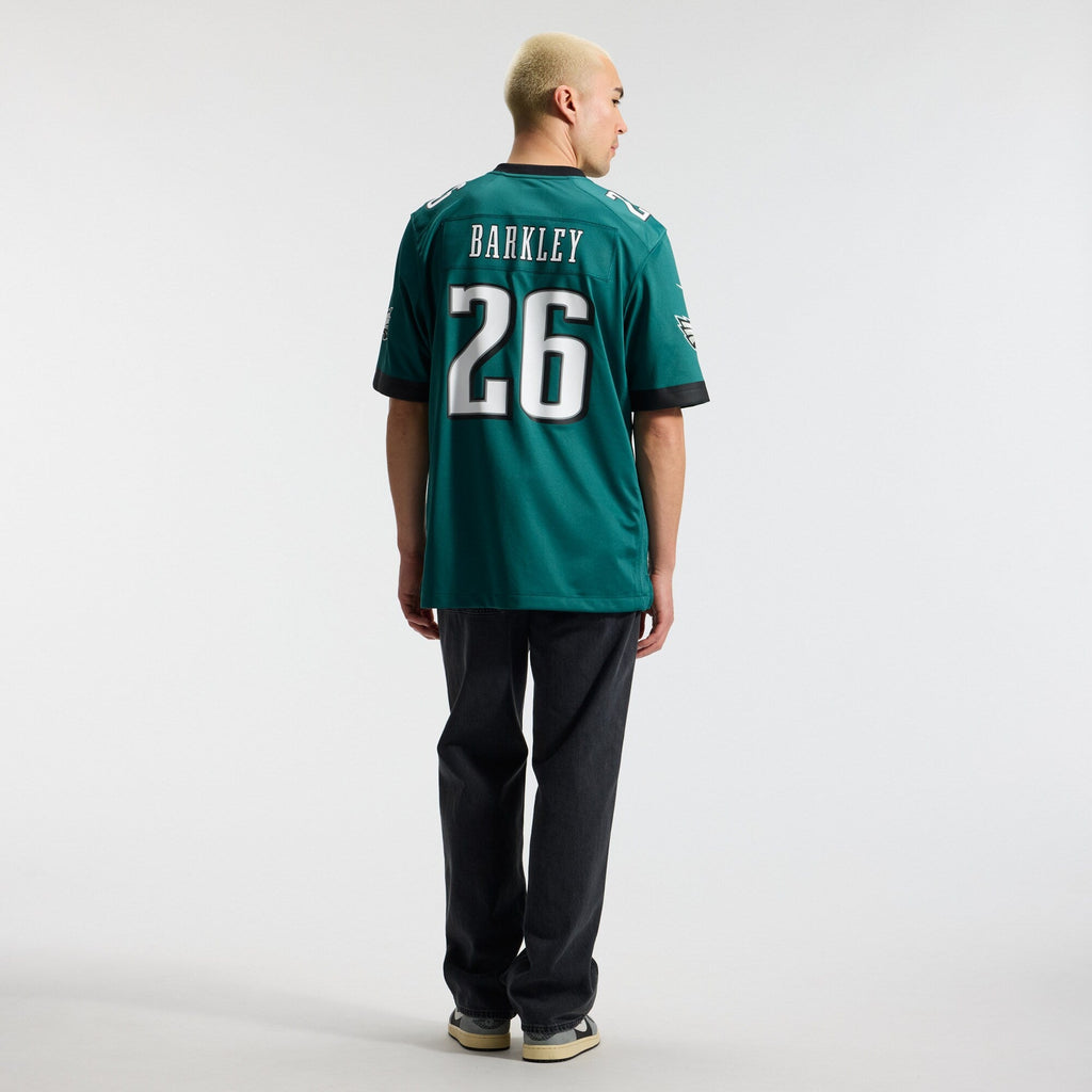 Philadelphia Eagles Saquon Barkley Midnight Green Team Game Football Jersey