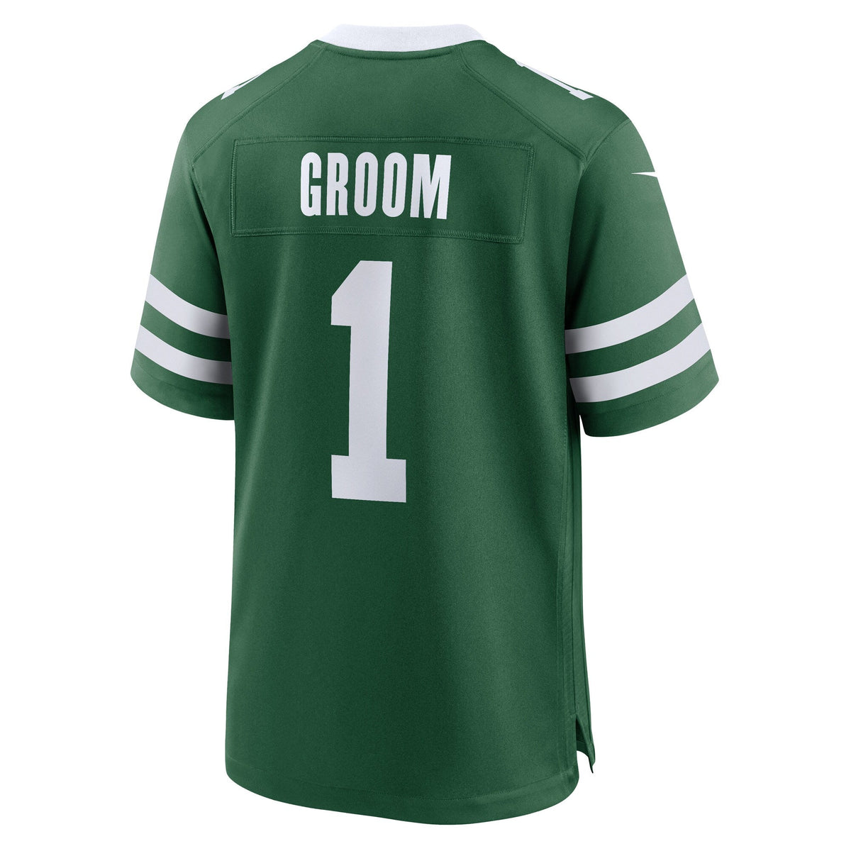 New York Jets Number 1 Groom Legacy Green Game Football Jersey