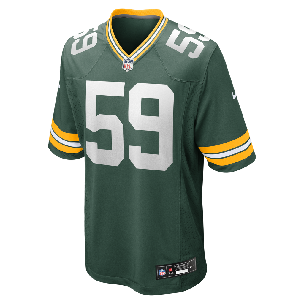 Green Bay Packers Ty'Ron Hopper Green Game Football Jersey