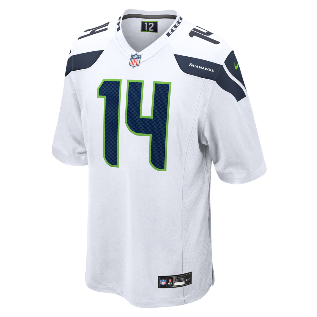 Seattle Seahawks Sam Darnold White Game Football Jersey