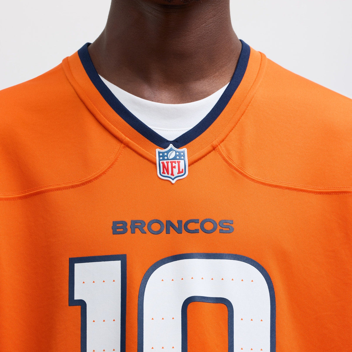 Denver Broncos Bo Nix Orange Player Game Football Jersey