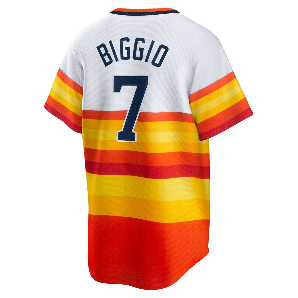 Houston Astros Craig Biggio White Home Cooperstown Collection Player Baseball Jersey