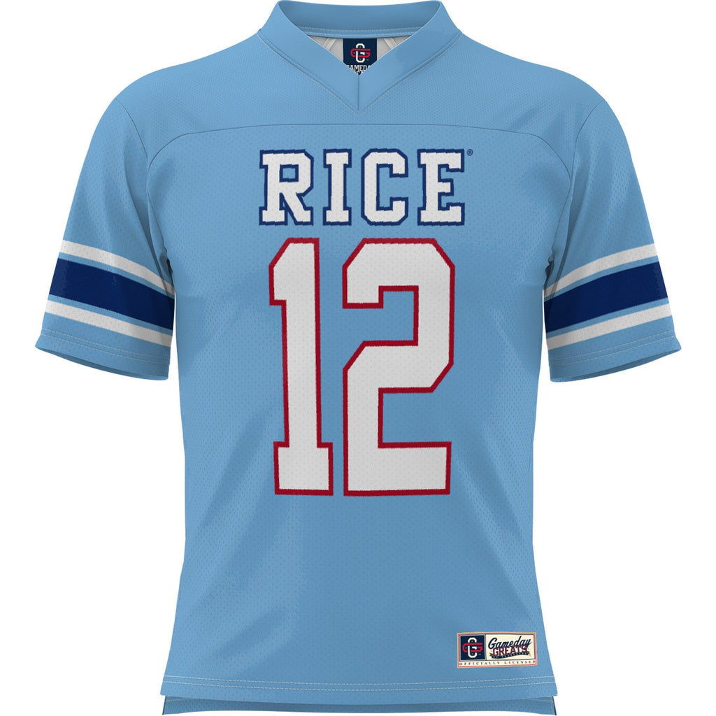 #1 Rice Owls Football Jersey - Light Blue
