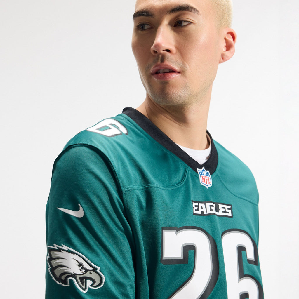 Philadelphia Eagles Saquon Barkley Midnight Green Team Game Football Jersey