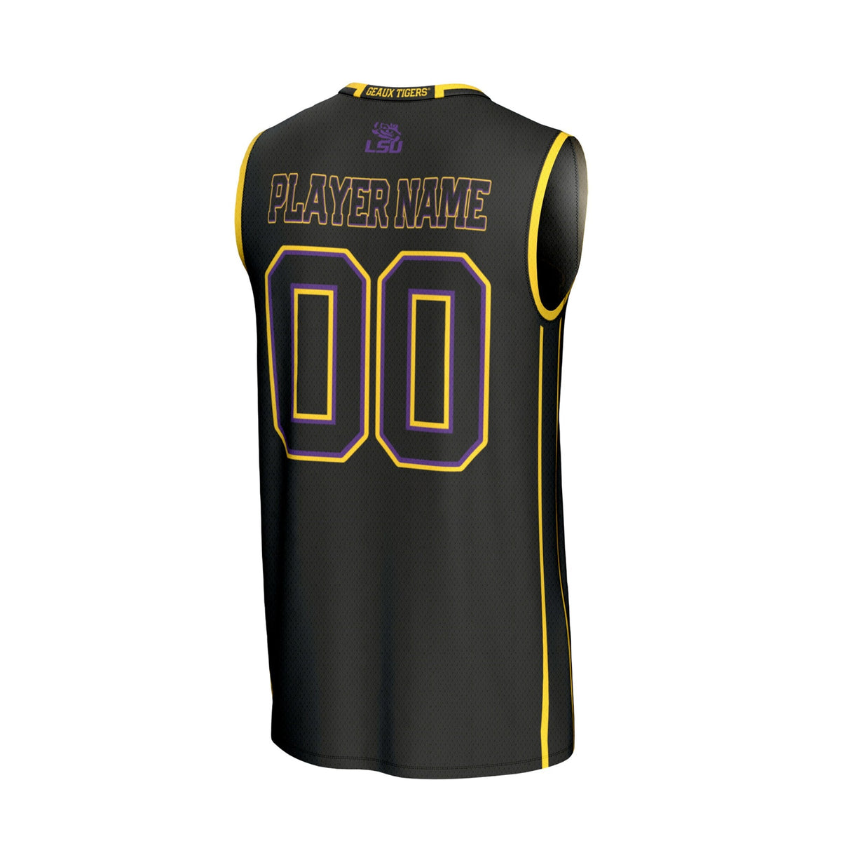 LSU Tigers Lightweight Collegiate Basketball NIL Pick-A-Player Fashion Jersey - Black
