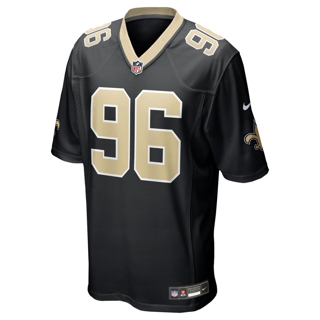 New Orleans Saints Carl Granderson Black Game Football Jersey