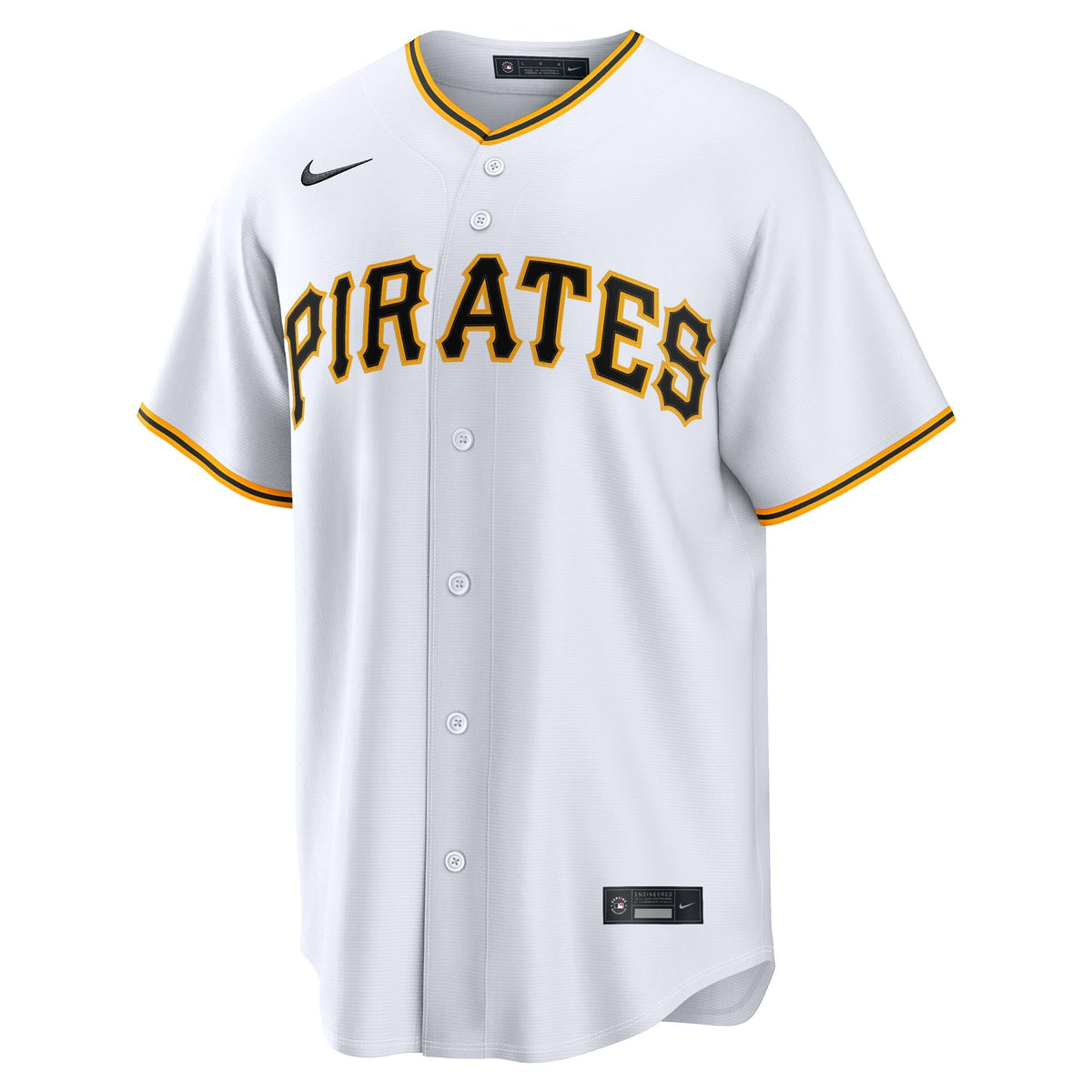 Pittsburgh Pirates Lake Bachar White Home Replica Baseball Jersey