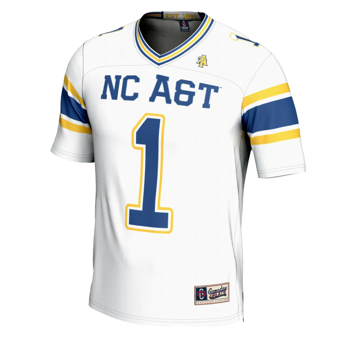 #1 North Carolina A&T Aggies Football Jersey - White