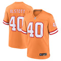 Tampa Bay Buccaneers Mike Alstott Orange Throwback Game Football Jersey