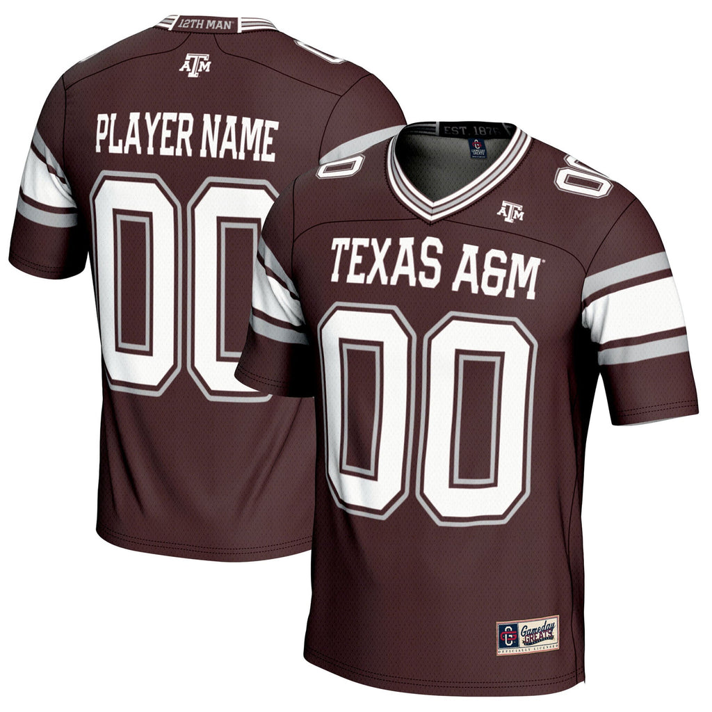 Texas A&M Aggies NIL Pick-A-Player Football Jersey - Maroon