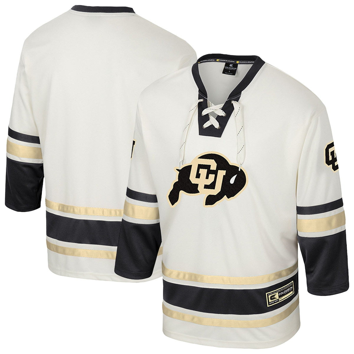 Cream Colorado Buffaloes Puck Proud Fashion Hockey Jersey