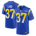 Los Angeles Rams Quentin Lake Royal Game Player Football Jersey