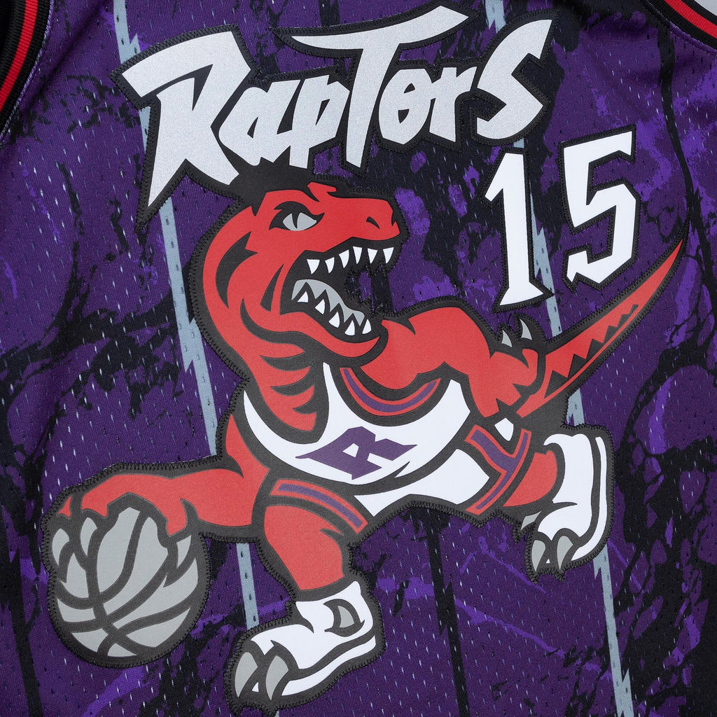 Toronto Raptors Vince Carter 1998 Team Marble Swingman Jersey - Purple