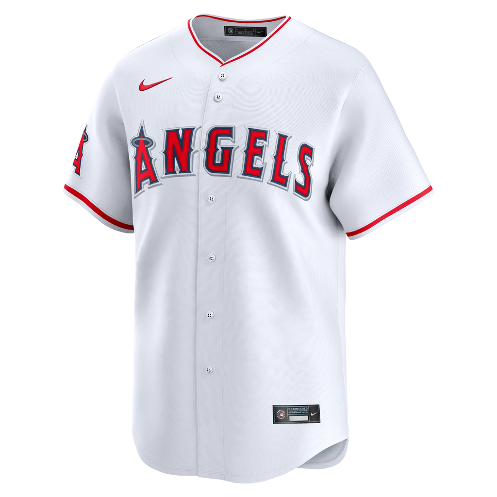 Los Angeles Angels White Home Limited Baseball Jersey