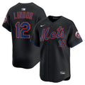 New York Mets Francisco Lindor Black Alternate Limited Baseball Jersey