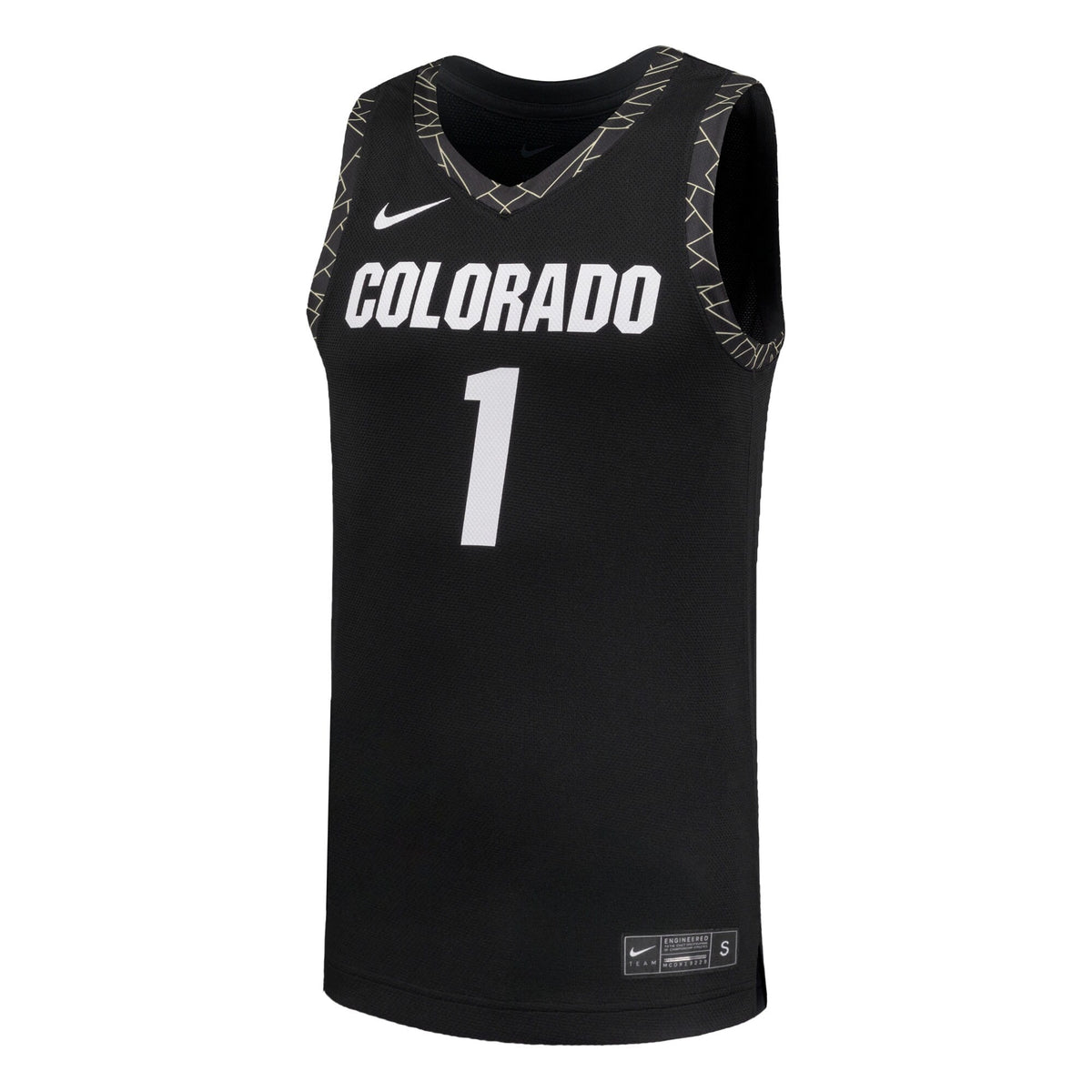 #1 Colorado Buffaloes Replica Basketball Jersey - Black
