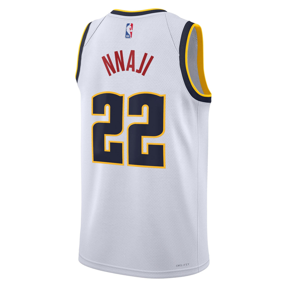 Denver Nuggets Association Edition Swingman Jersey - White - Zeke Nnaji
