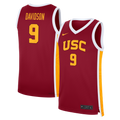 Jazzy Davidson Cardinal USC Trojans Road Replica Basketball Jersey