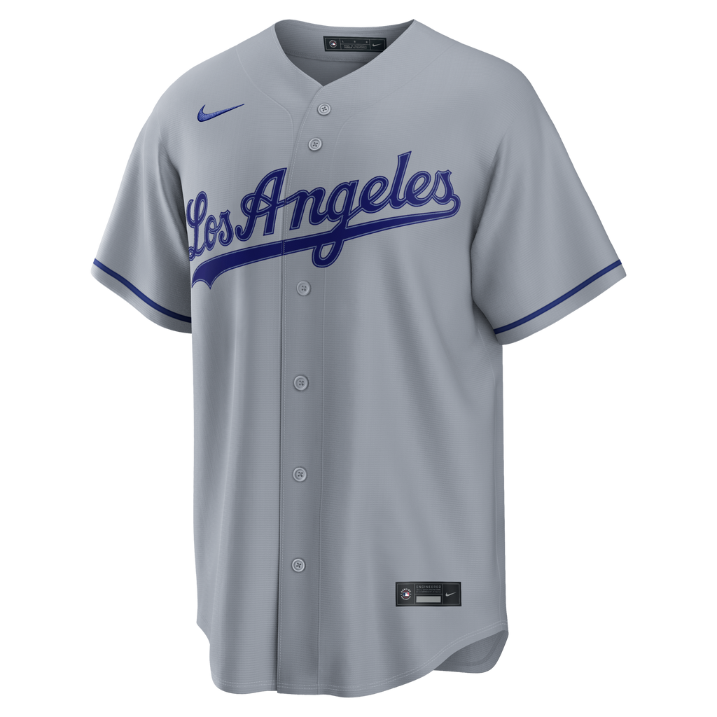 Los Angeles Dodgers Kyle Tucker Gray Road Replica Baseball Jersey