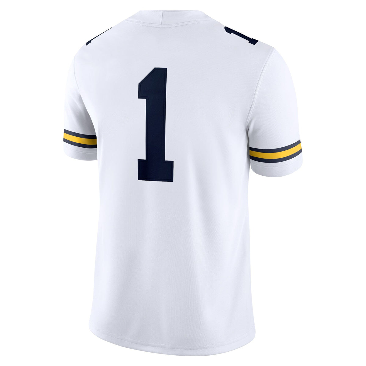 #1 White Michigan Wolverines Game Jersey