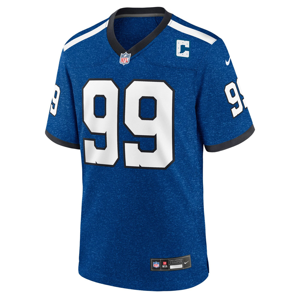 Indianapolis Colts DeForest Buckner Blue Alternate Game Football Jersey