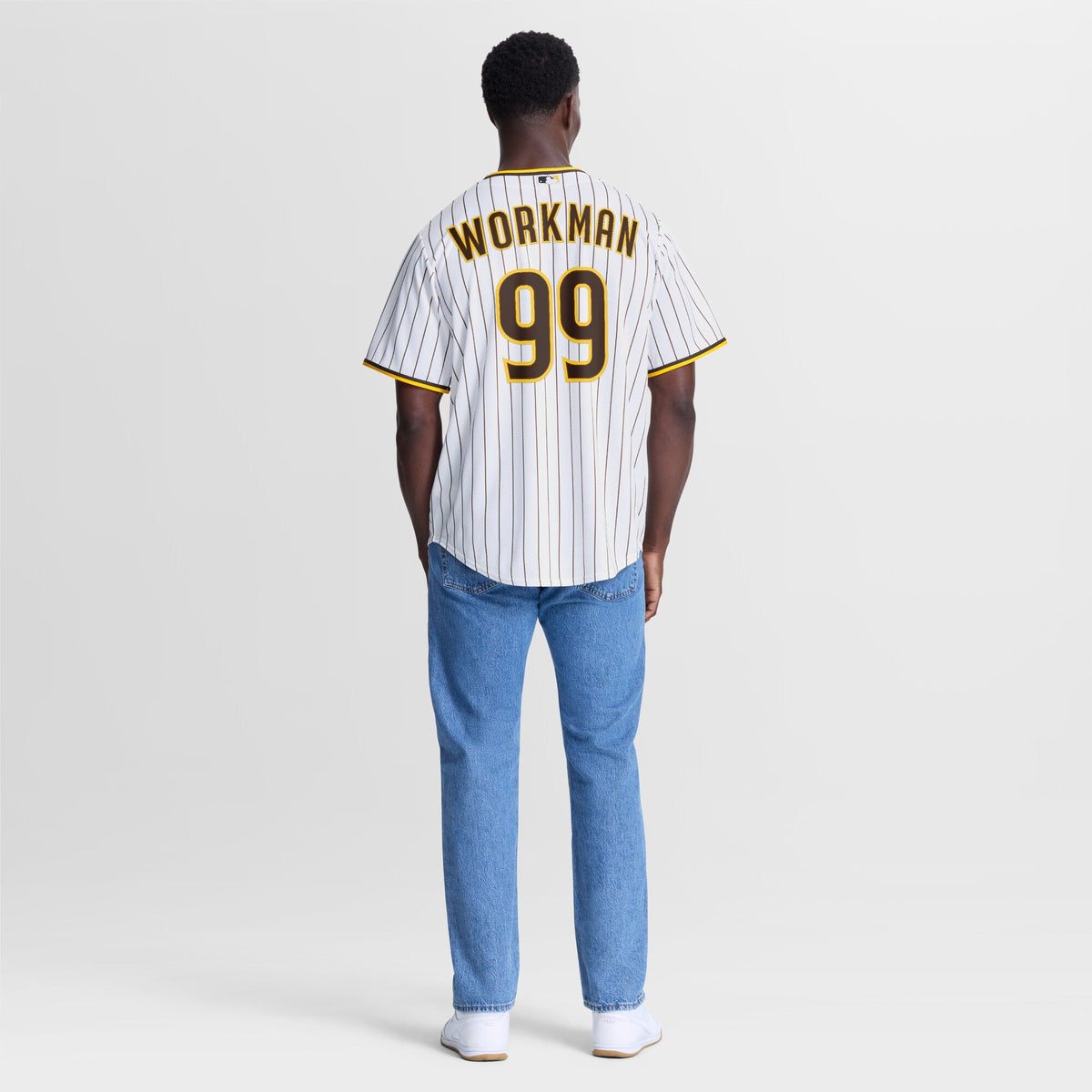 San Diego Padres Gage Workman White Home Replica Baseball Jersey