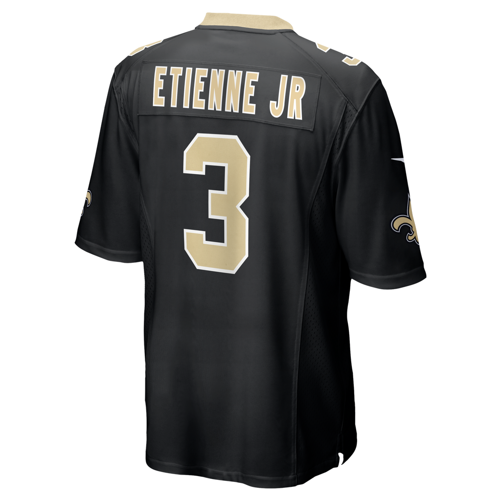New Orleans Saints Travis Etienne Jr Black Game Football Jersey