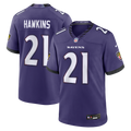 Baltimore Ravens Jaylinn Hawkins Purple Team Game Football Jersey