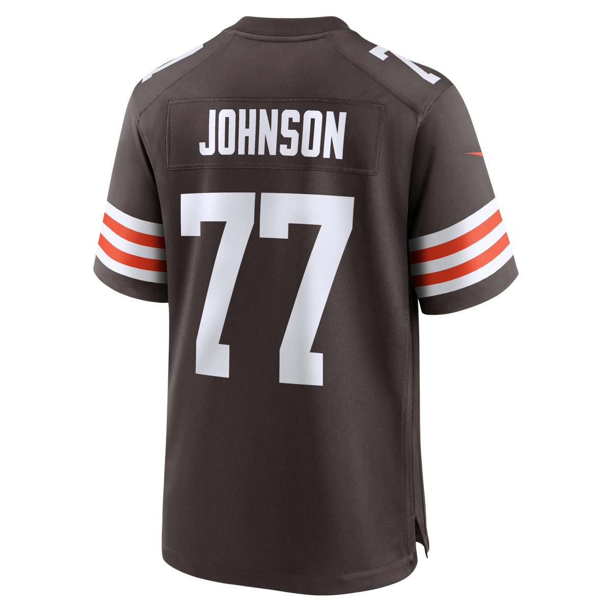 Cleveland Browns Zion Johnson Brown Team Game Football Jersey