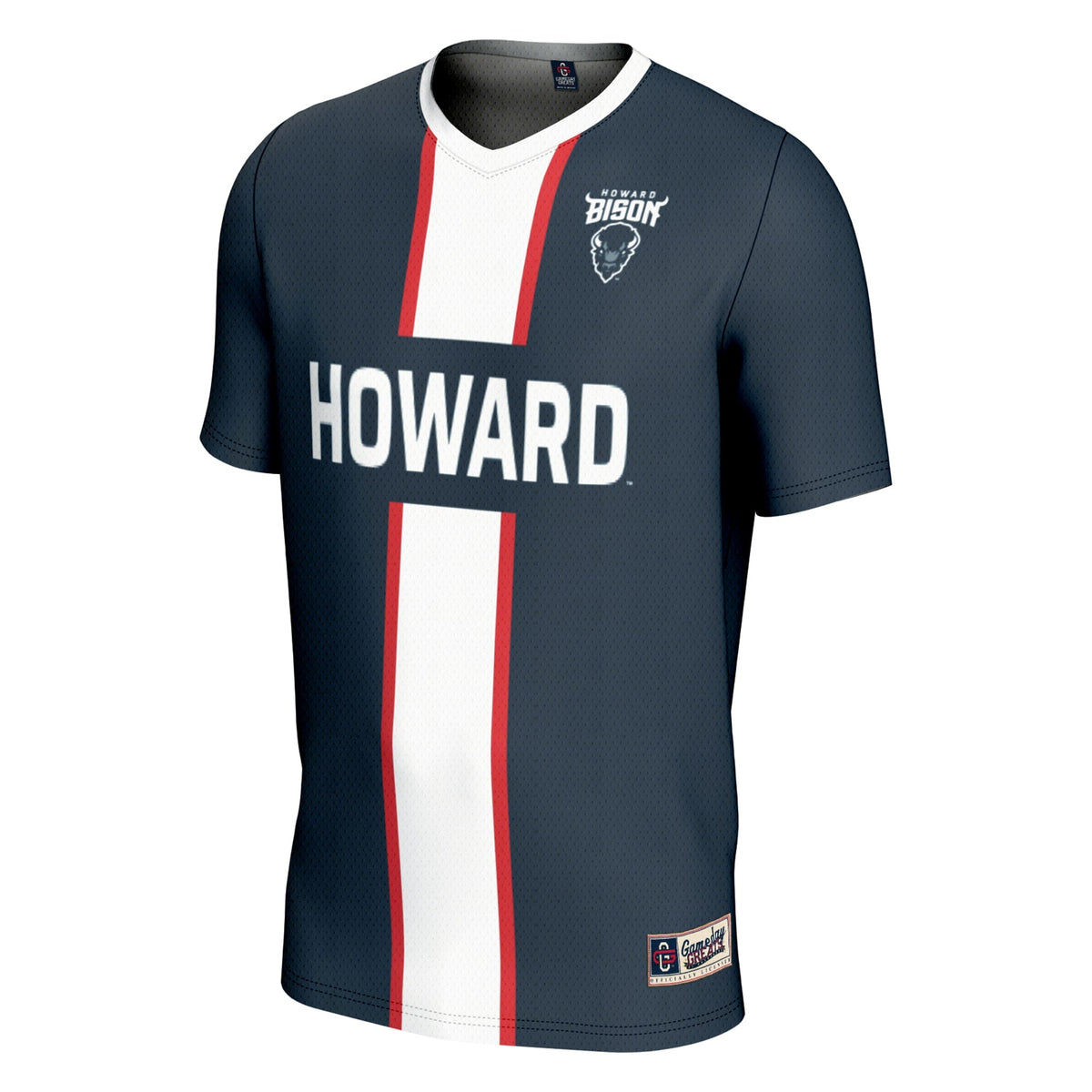 #1 Howard Bison Lightweight Soccer Fashion Jersey - Navy
