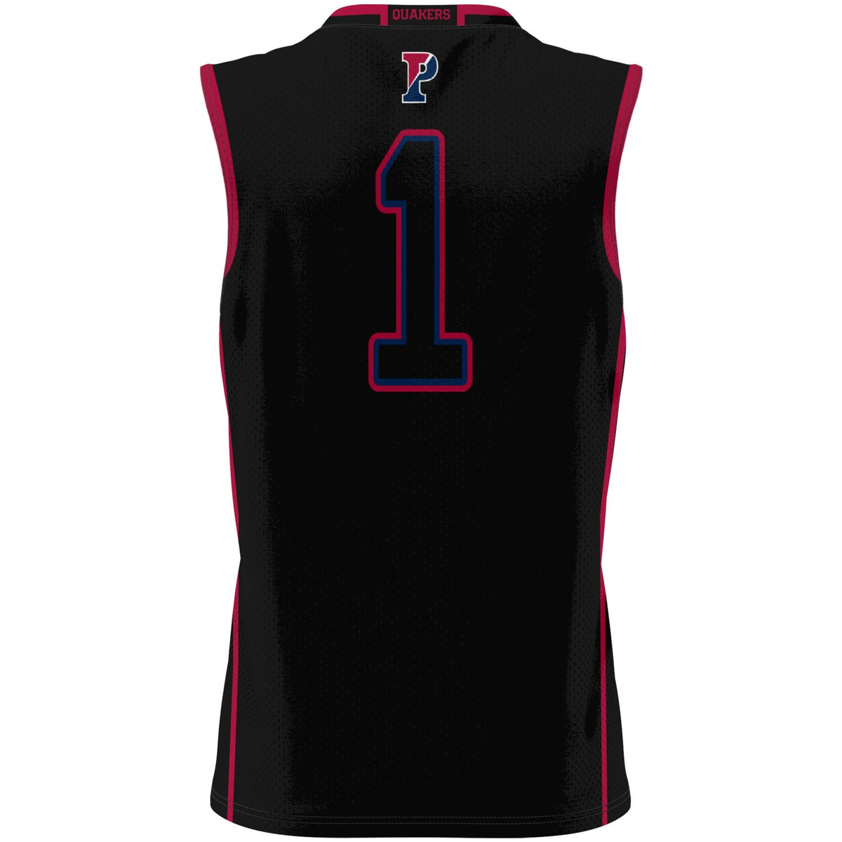 #1 Pennsylvania Quakers Lightweight Basketball Jersey - Black