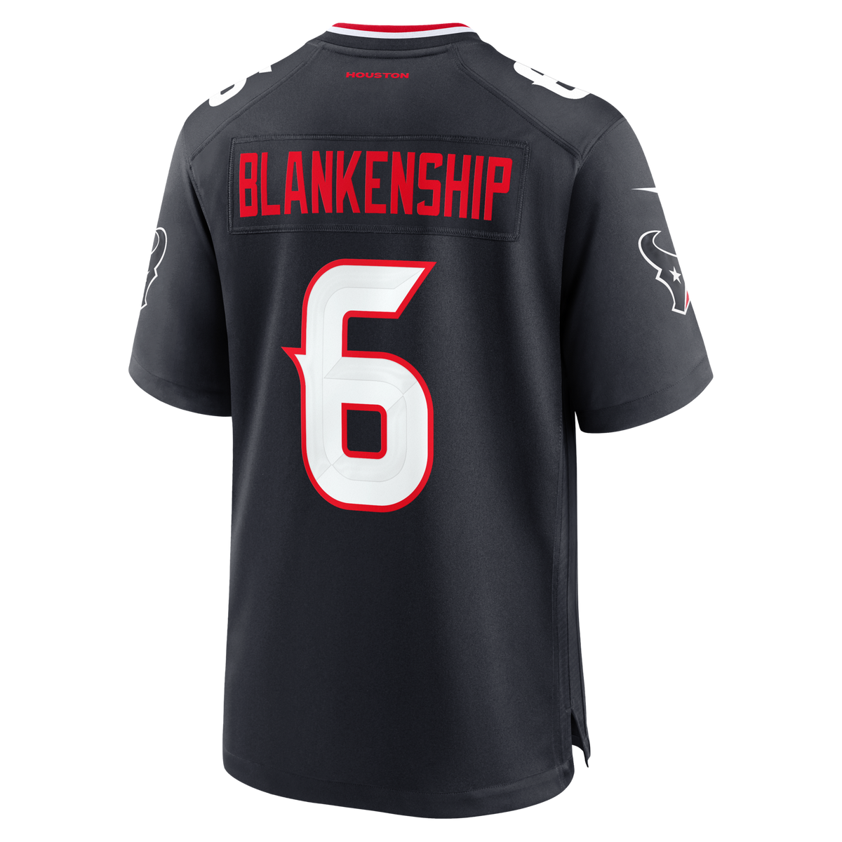 Houston Texans Reed Blankenship Navy Team Game Football Jersey