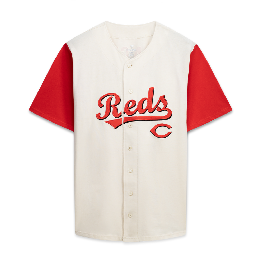 Cincinnati Reds Profile Cream/Red Big & Tall Two-Color Fashion Baseball Jersey