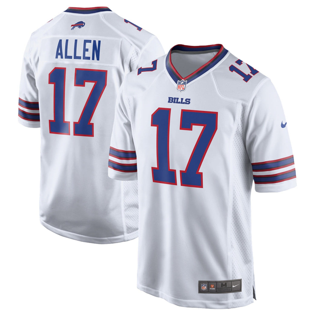 Buffalo Bills Josh Allen White Game Player Football Jersey