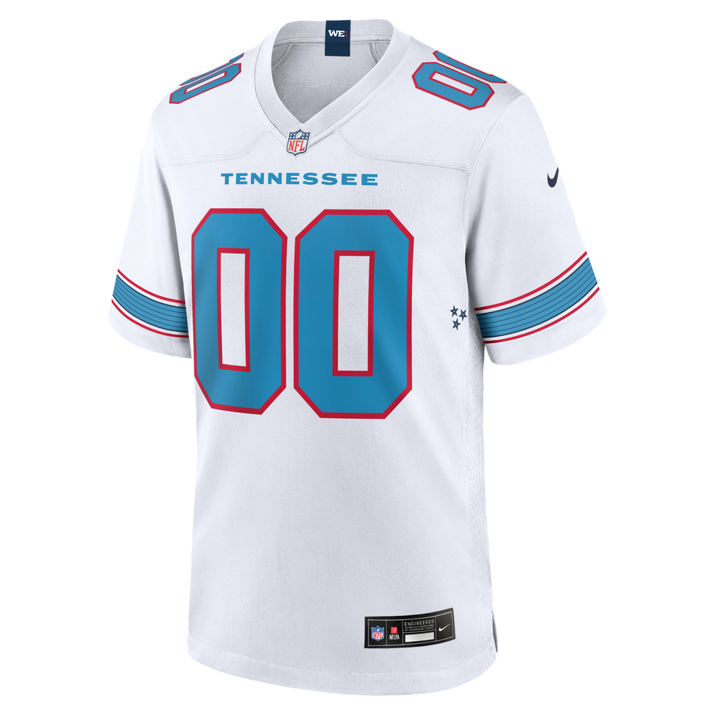 Tennessee Titans White Game Custom Football Jersey