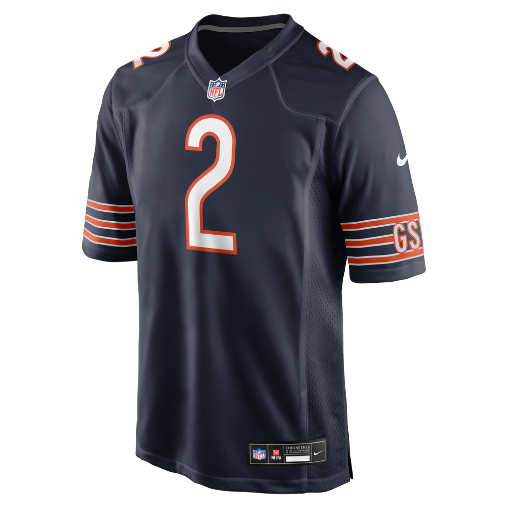 Chicago Bears Coby Bryant Navy Team Game Football Jersey