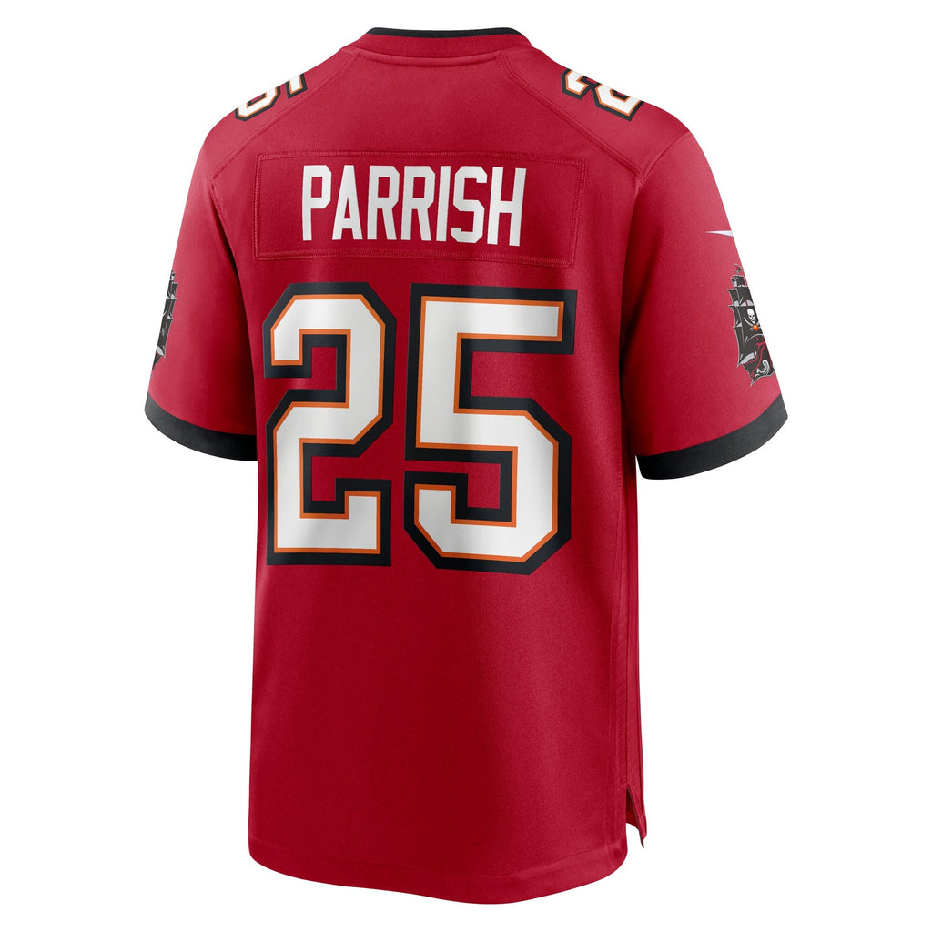 Tampa Bay Buccaneers Jacob Parrish Red Team Game Football Jersey