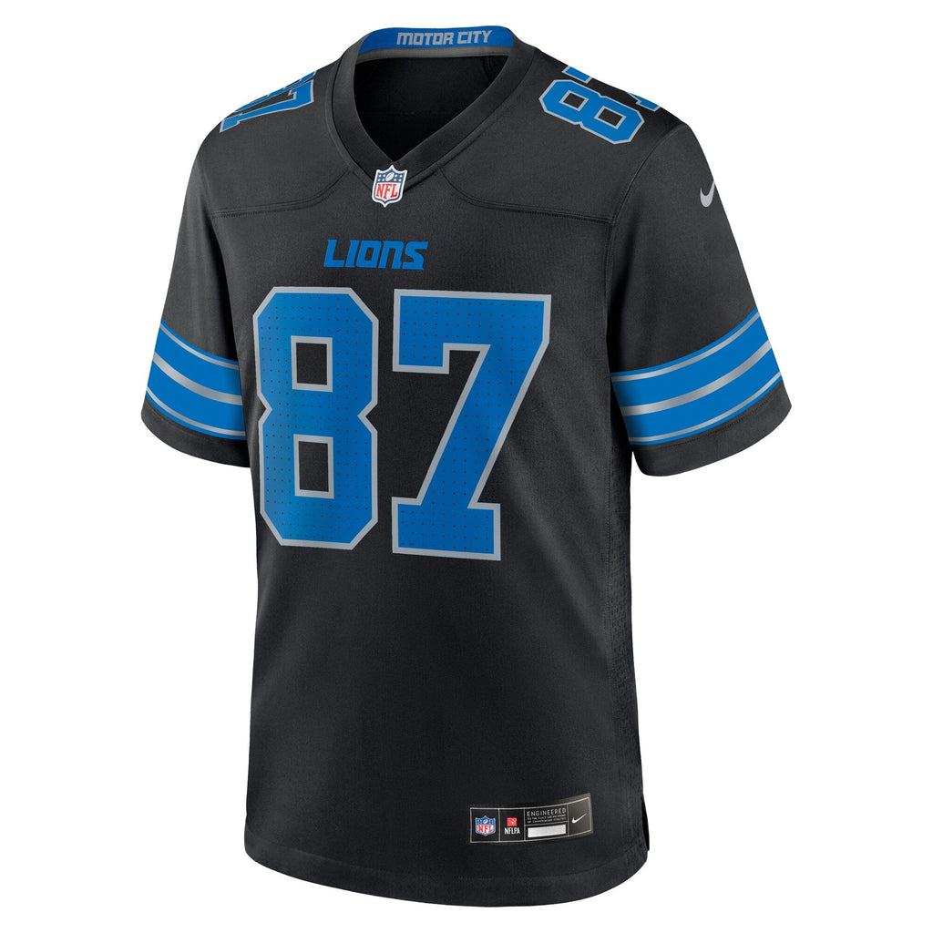 Detroit Lions Sam LaPorta Black 2nd Alternate Game Football Jersey